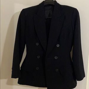 Jean Paul Gaultier double breasted black blazer